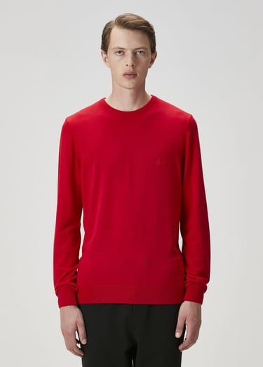  Beymen Club Erkek Parlak Kırmızı Basic Kazak