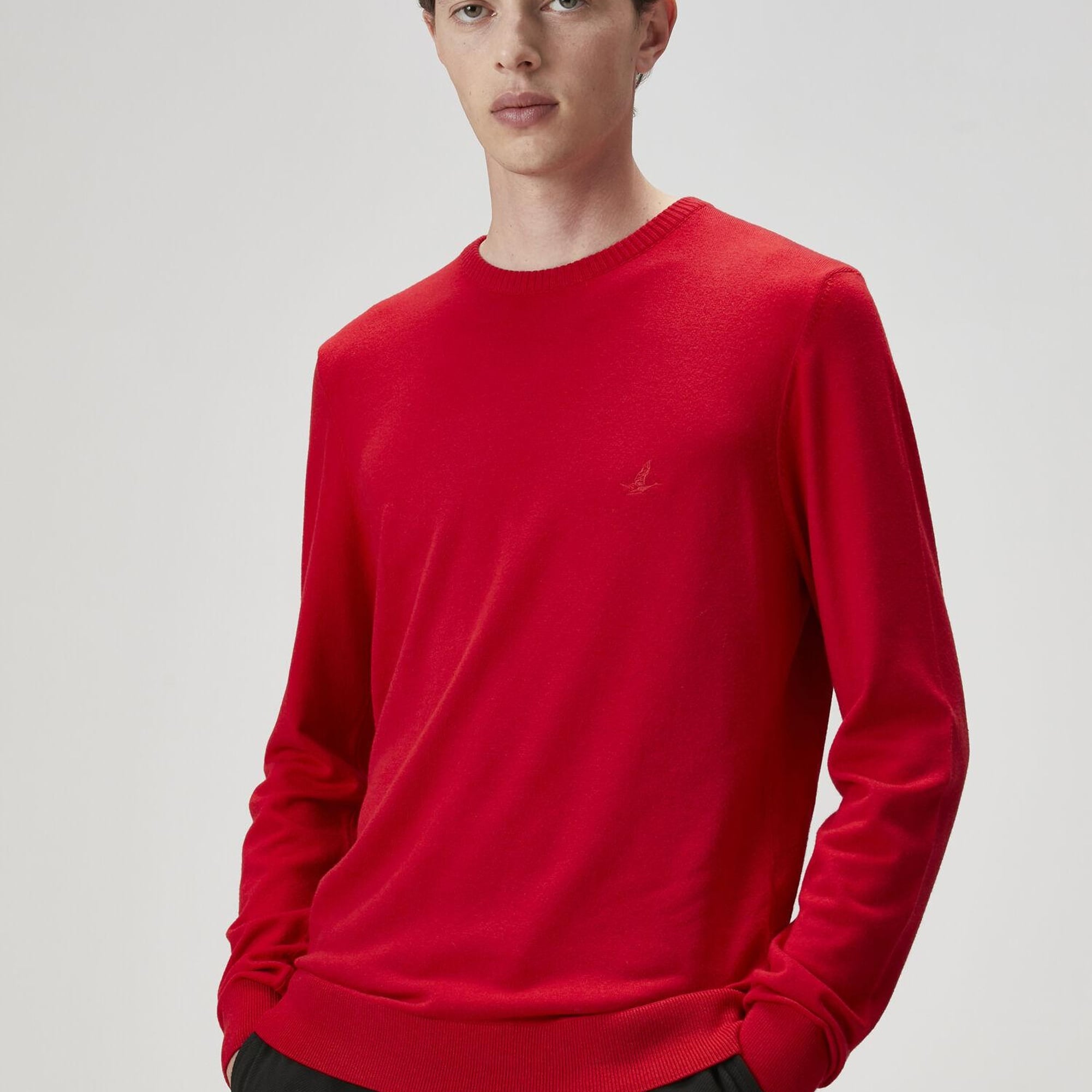 Beymen Club Erkek Parlak Kırmızı Basic Kazak