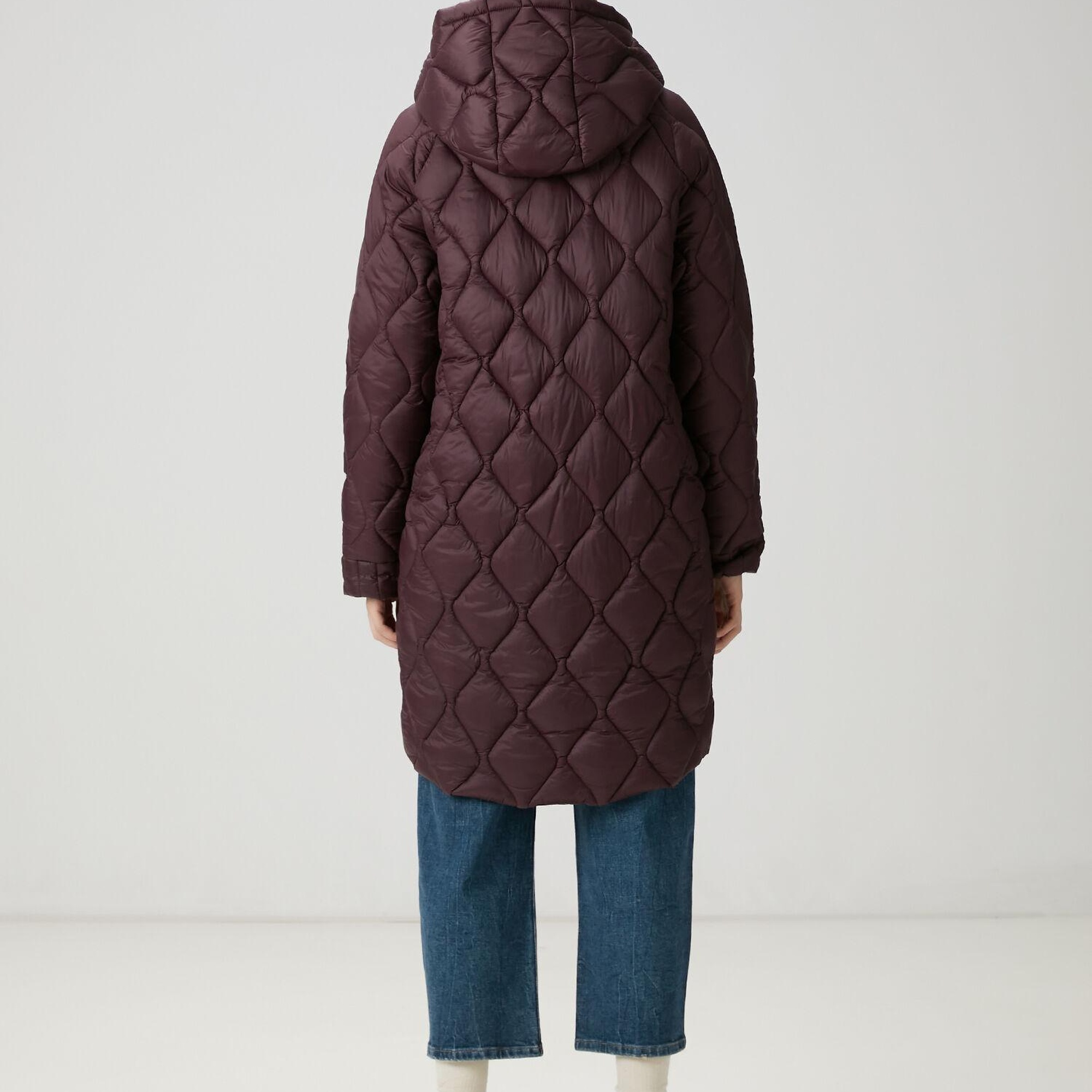 Beymen Club Kadın Mürdüm Kapüşonlu Kaban