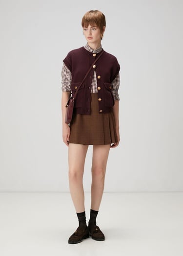  Beymen Club Kadın Mürdüm Triko Yelek