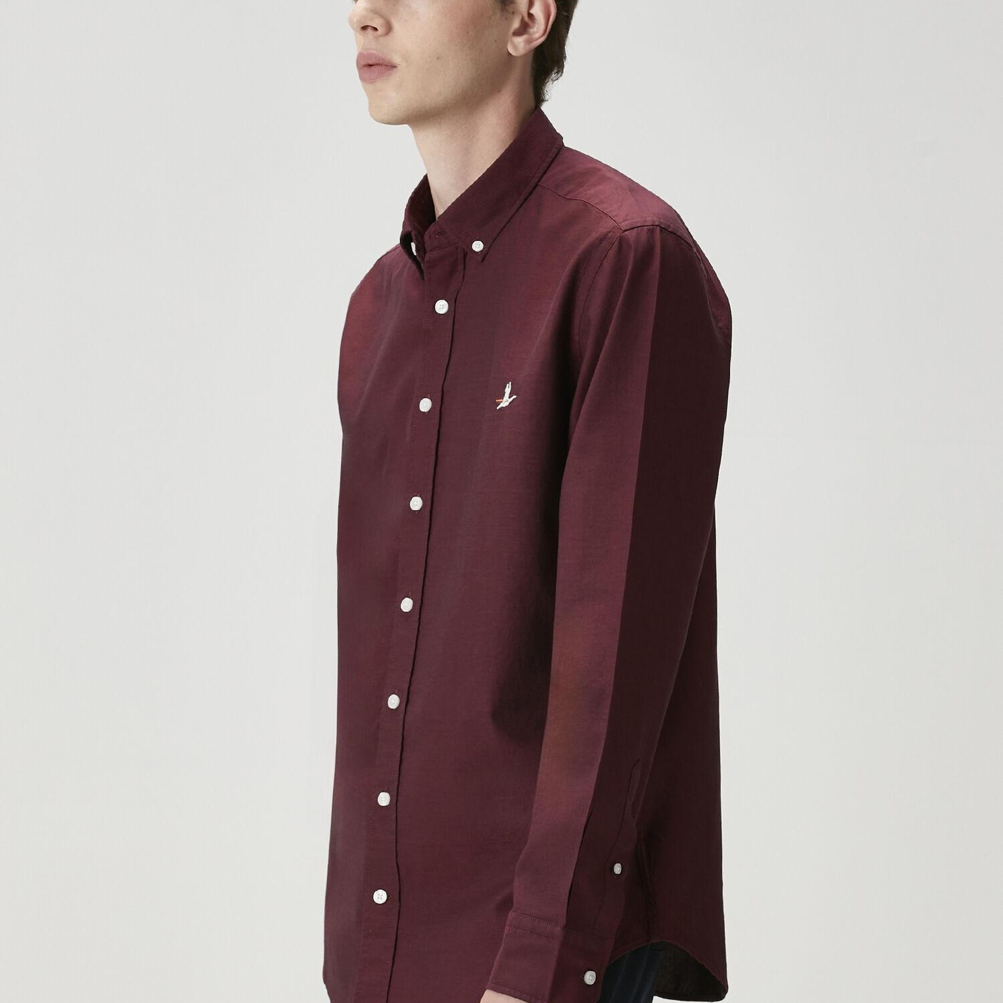 Beymen Club Erkek Slim Fit Mürdüm Oxford Gömlek