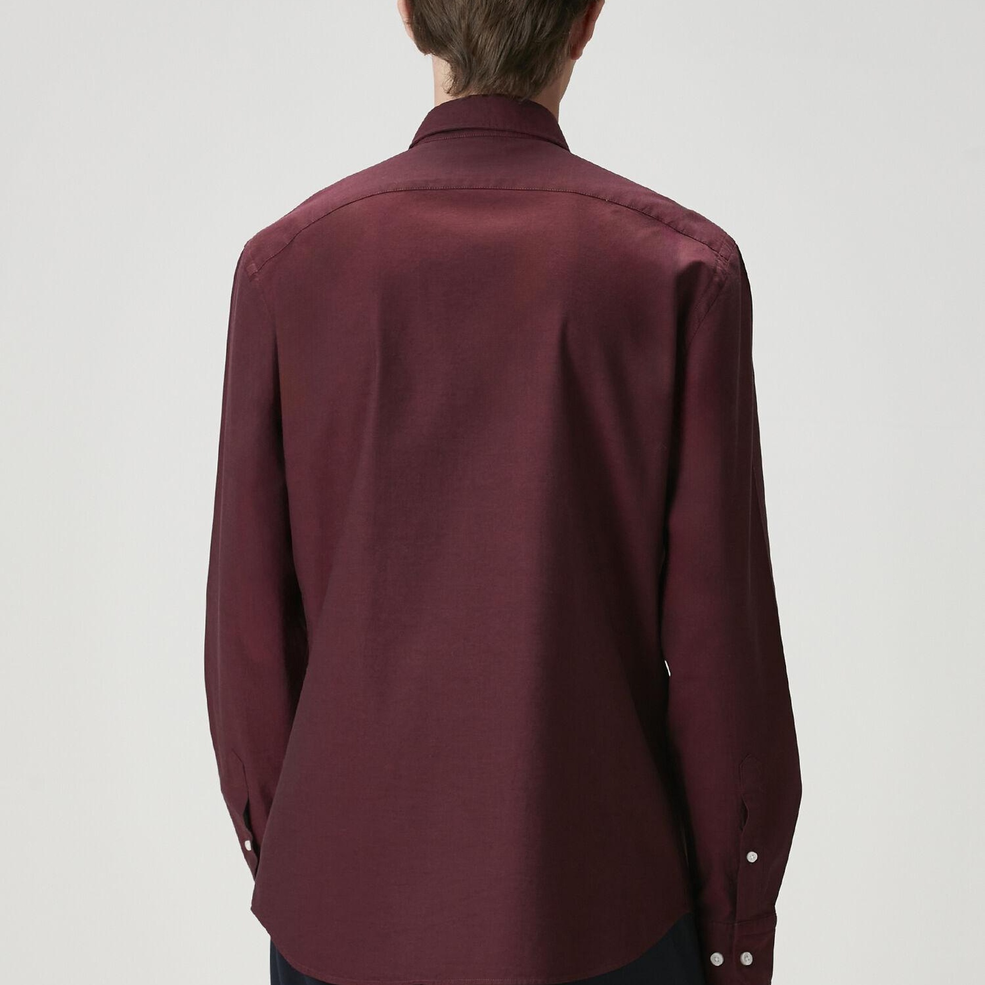 Beymen Club Erkek Slim Fit Mürdüm Oxford Gömlek