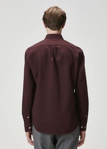  Beymen Club Erkek Comfort Fit Mürdüm Dokulu Gömlek