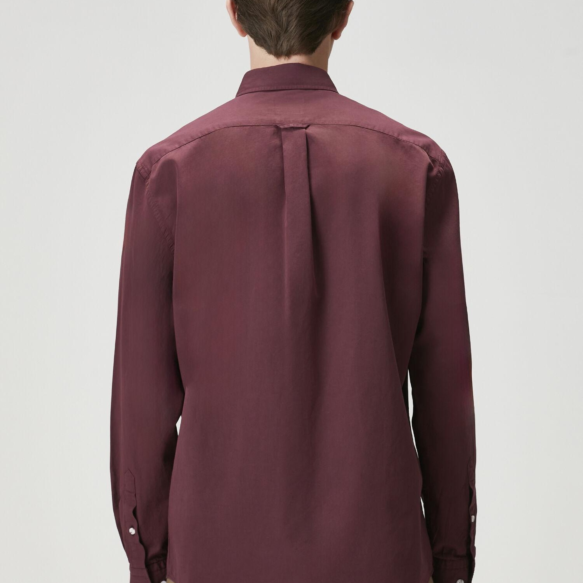 Beymen Club Erkek Comfort Fit Mürdüm Gabardin Doku Gömlek