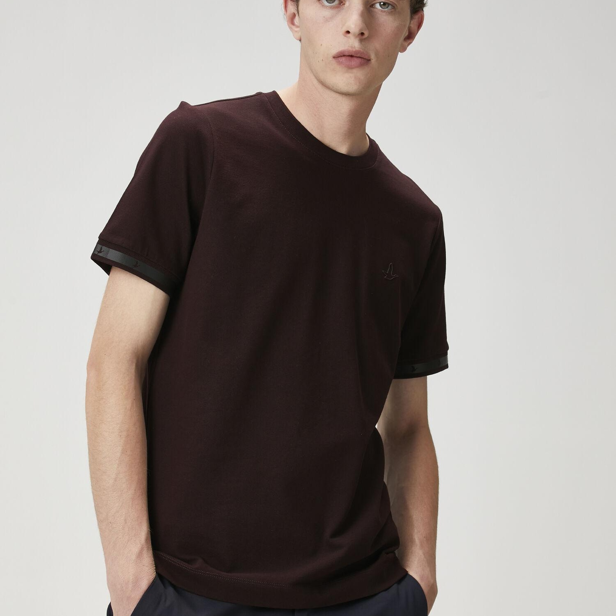 Beymen Club Erkek Mürdüm Logo Baskılı T-shirt