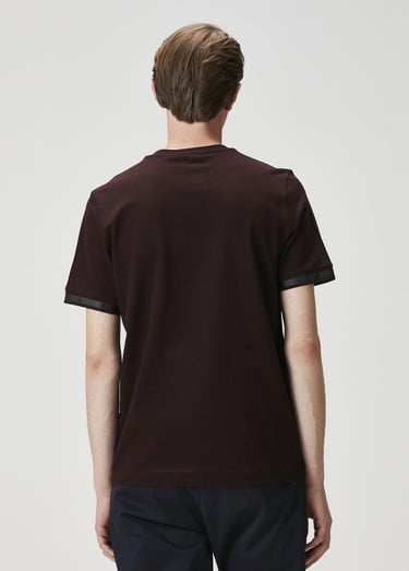  Beymen Club Erkek Mürdüm Logo Baskılı T-shirt