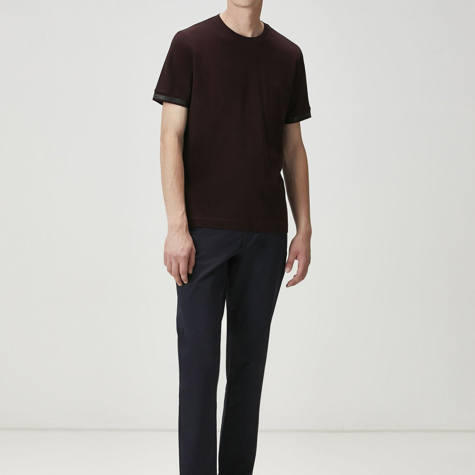 Beymen Club Erkek Mürdüm Logo Baskılı T-shirt