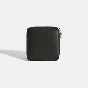  Kadın Siyah Fermuarlı Deri Cüzdan