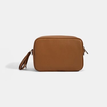  Kadın Taba Monogram Deri Postacı Çantası