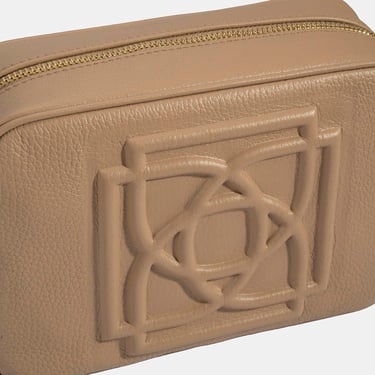  Kadın Vizon Monogram Deri Postacı Çantası