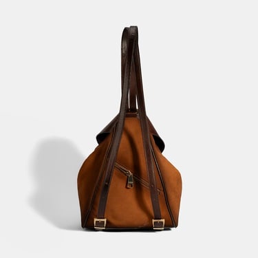  Kadın Taba Süet Deri Sırt Çantası