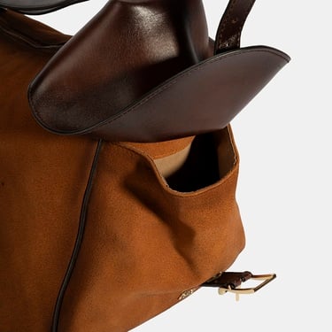  Kadın Taba Süet Deri Sırt Çantası