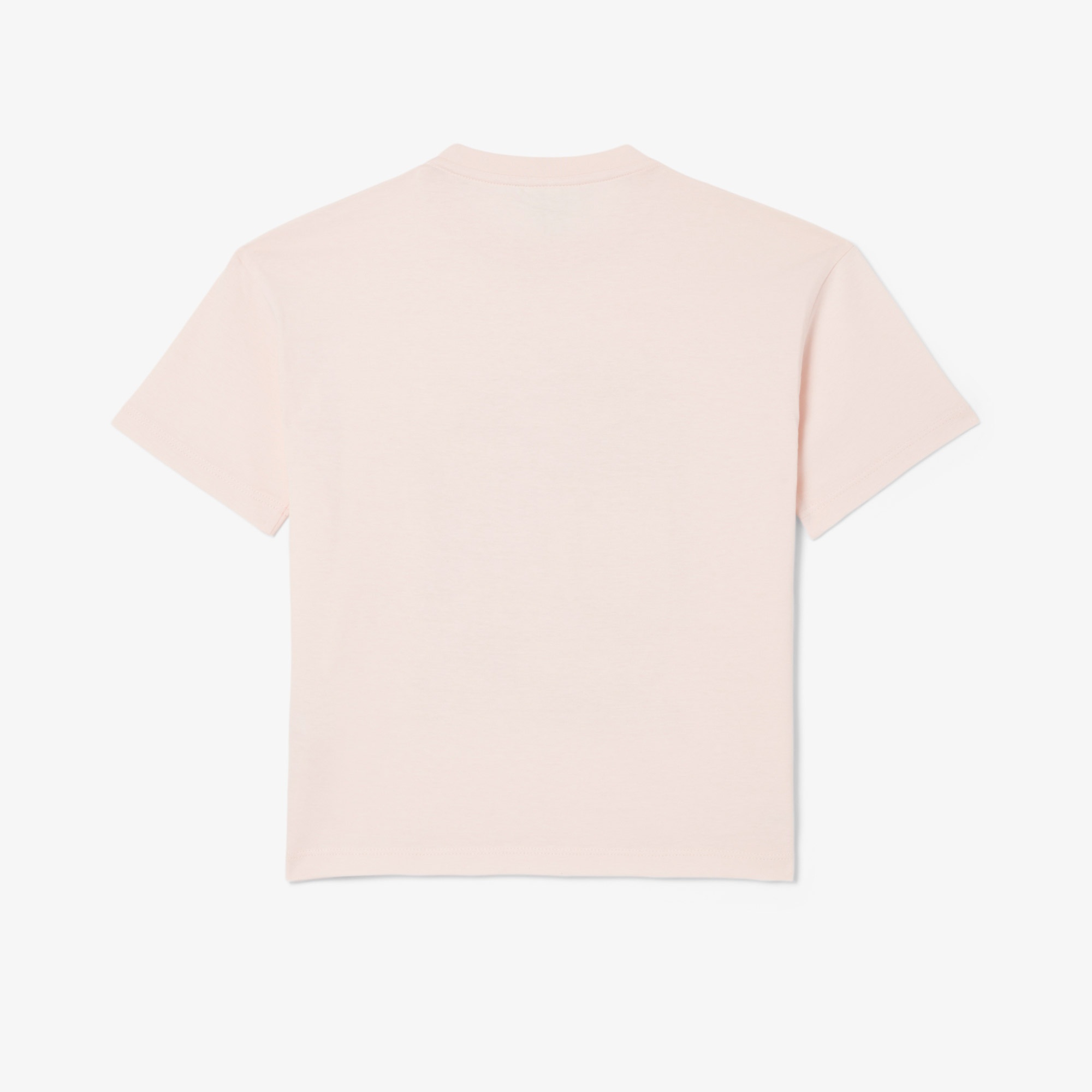 Lacoste Çocuk Bisiklet Yaka Baskılı Açık Pembe T-Shirt