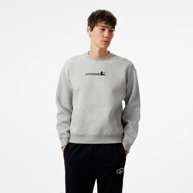  Anta Iconic Erkek Gri Sweatshirt