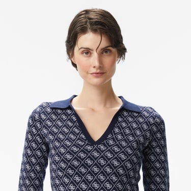  Guess Aubrey Yün Karışımlı Kadın Lacivert Elbise