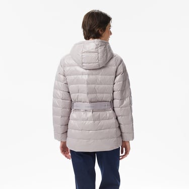  Calvin Klein Belted Lightweight Puffer Kadın Gri Mont