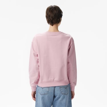  Calvin Klein Monologo French Terry Kadın Pembe Sweatshirt