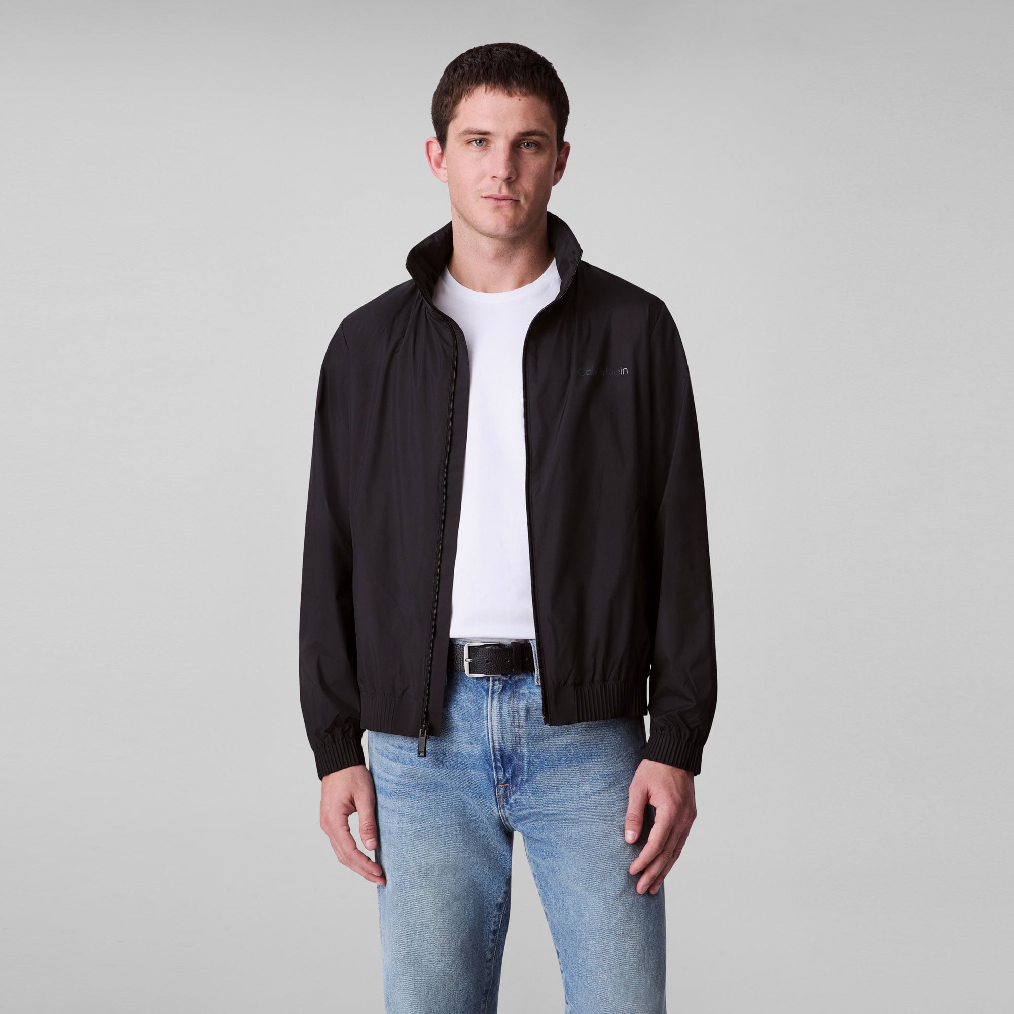  Calvin Klein Nylon Packable Hood Erkek Siyah Ceket