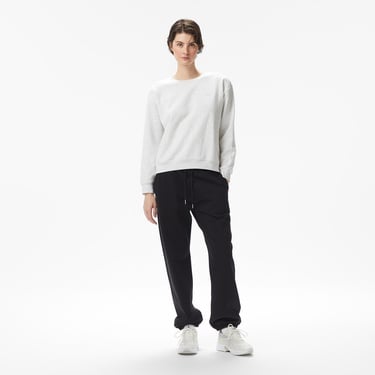  Calvin Klein Premium Terry Emblem Relaxed Jogger Kadın Siyah Eşofman Altı