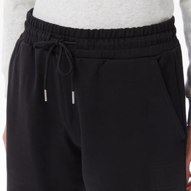  Calvin Klein Premium Terry Emblem Relaxed Jogger Kadın Siyah Eşofman Altı