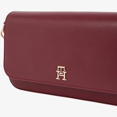  Tommy Hilfiger Icon Kadın Bordo El Çantası