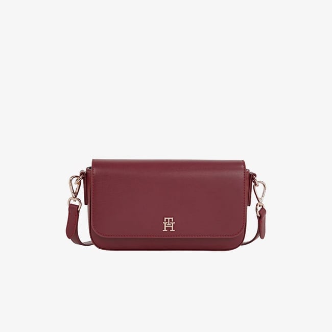  Tommy Hilfiger Icon Kadın Bordo El Çantası