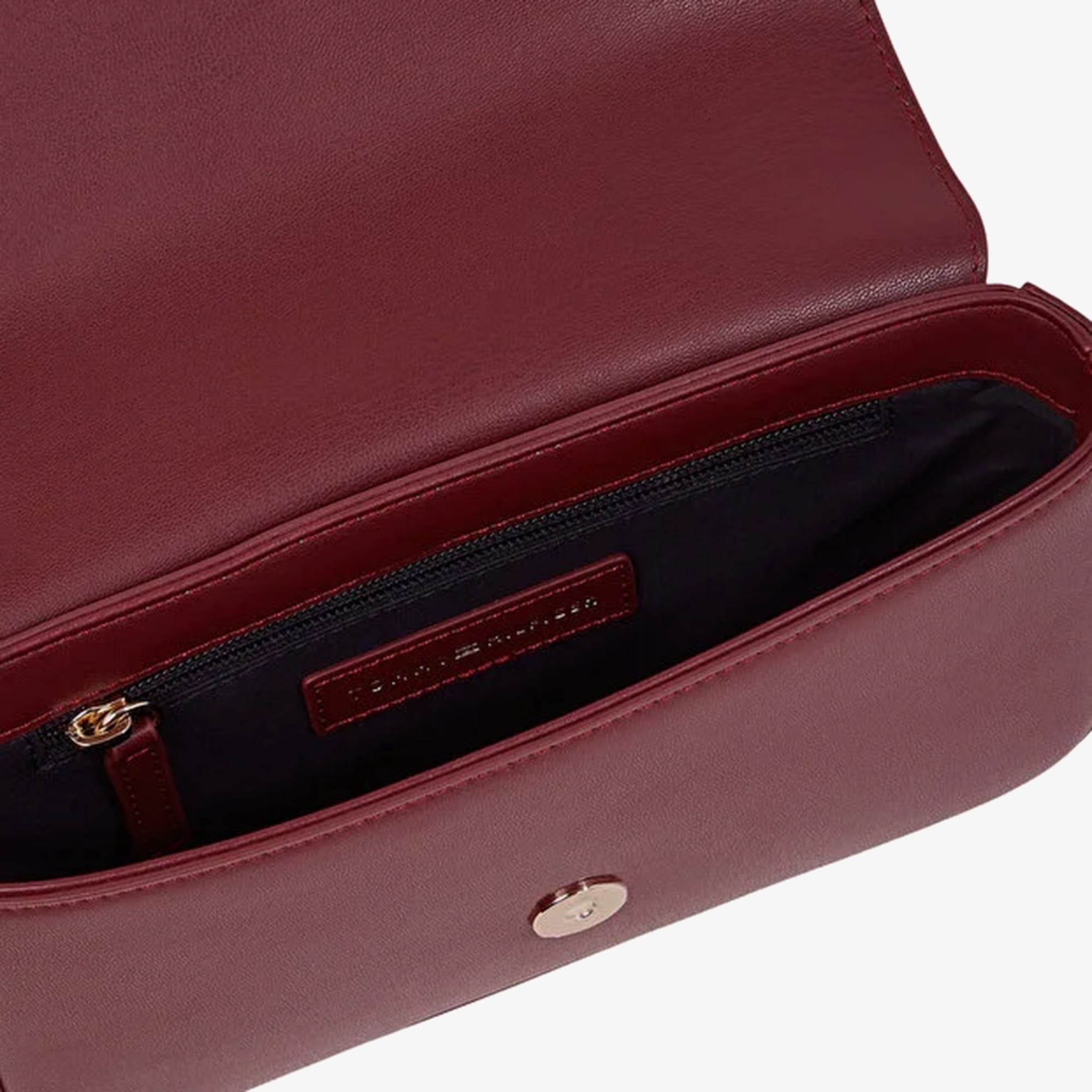 Tommy Hilfiger Icon Kadın Bordo El Çantası