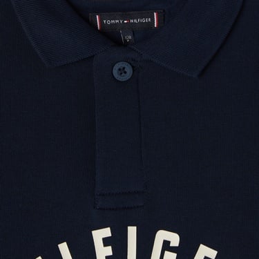  Tommy Hilfiger Graphıc Curved Artwork Çocuk Lacivert Sweatshirt