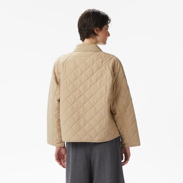  Tommy Hilfiger Padded Modern Quilted Kadın Bej Mont