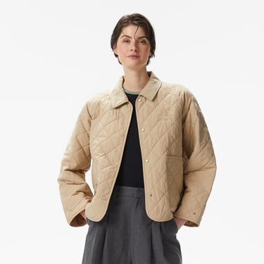  Tommy Hilfiger Padded Modern Quilted Kadın Bej Mont