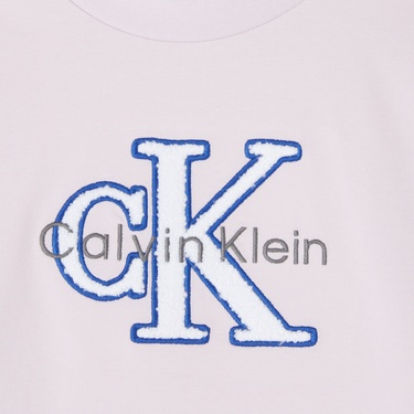  Calvin Klein Towling Monologo Çocuk Pembe T-Shirt