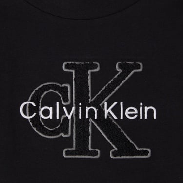  Calvin Klein Towling Monologo Çocuk Siyah T-Shirt