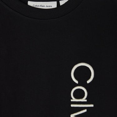  Calvin Klein Terry Side Graphic Çocuk Siyah Sweatshirt
