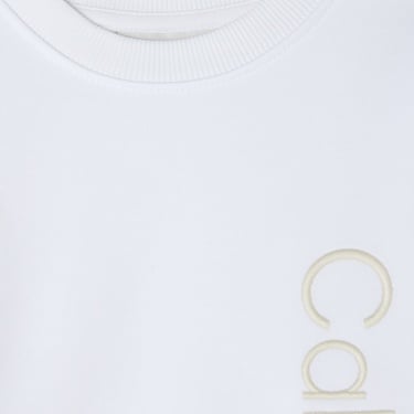  Calvin Klein Terry Side Graphic Çocuk Beyaz Sweatshirt
