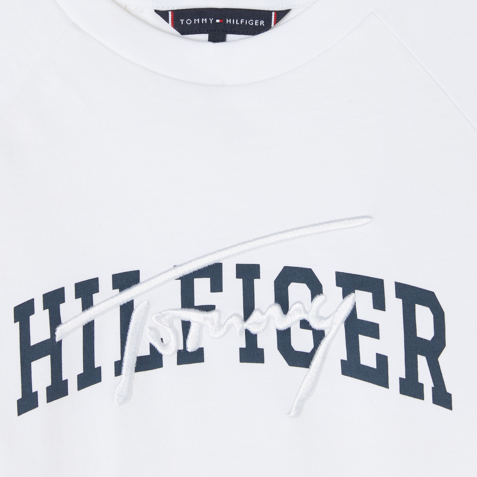 Tommy Hilfiger Mixed Graphic Çocuk Beyaz T-Shirt