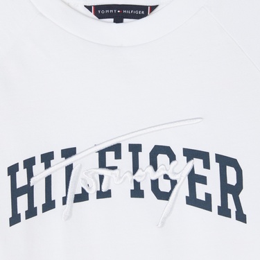  Tommy Hilfiger Mixed Graphic Çocuk Beyaz T-Shirt