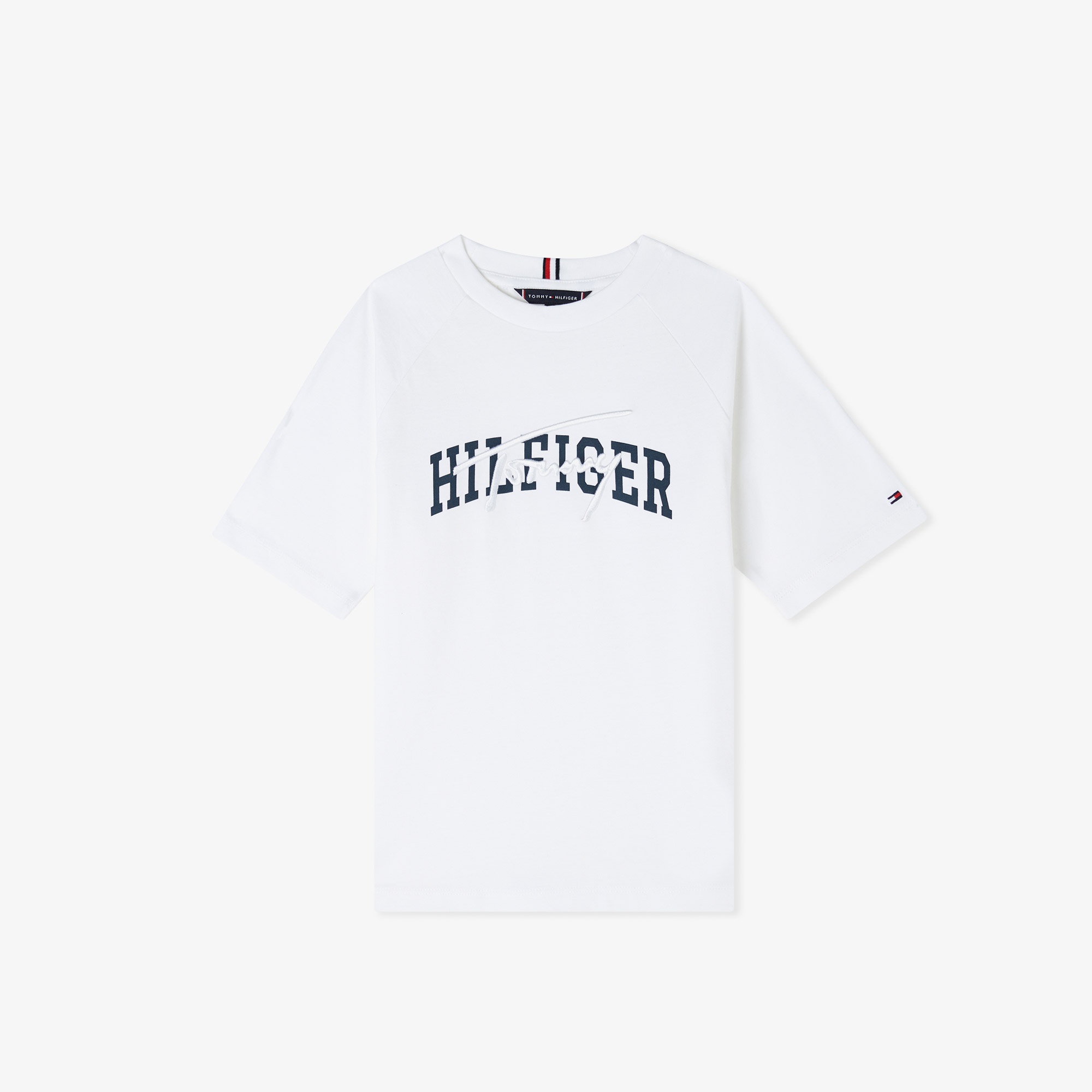 Tommy Hilfiger Mixed Graphic Çocuk Beyaz T-Shirt