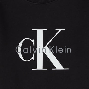  Calvin Klein Monogram Terry Çocuk Siyah Sweatshirt