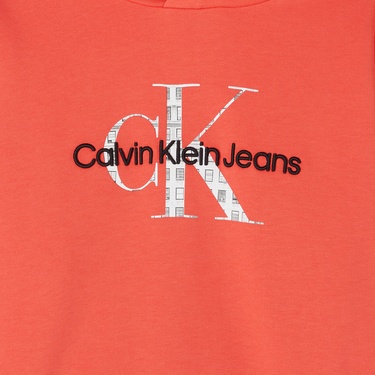  Calvin Klein Embro Logo Çocuk Turuncu Sweatshirt