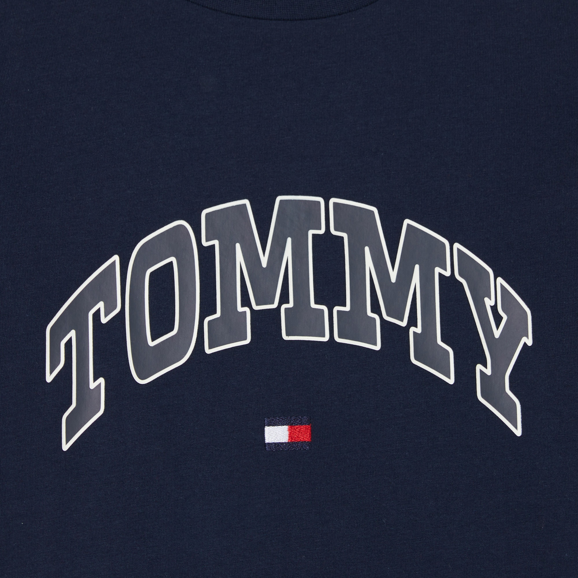 Tommy Hilfiger Varsity Raised Print Çocuk Lacivert T-Shirt