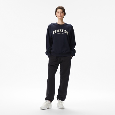  P.E Nation Heritage Kadın Koyu Lacivert Sweatshirt