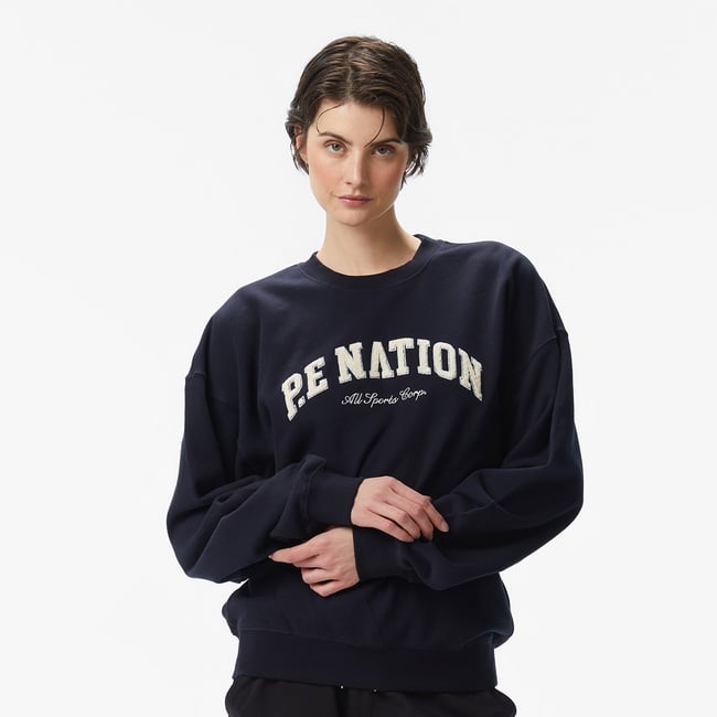  P.E Nation Heritage Kadın Koyu Lacivert Sweatshirt
