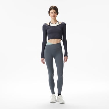  P.E Nation Sutton Cropped Kadın Mavi T-Shirt