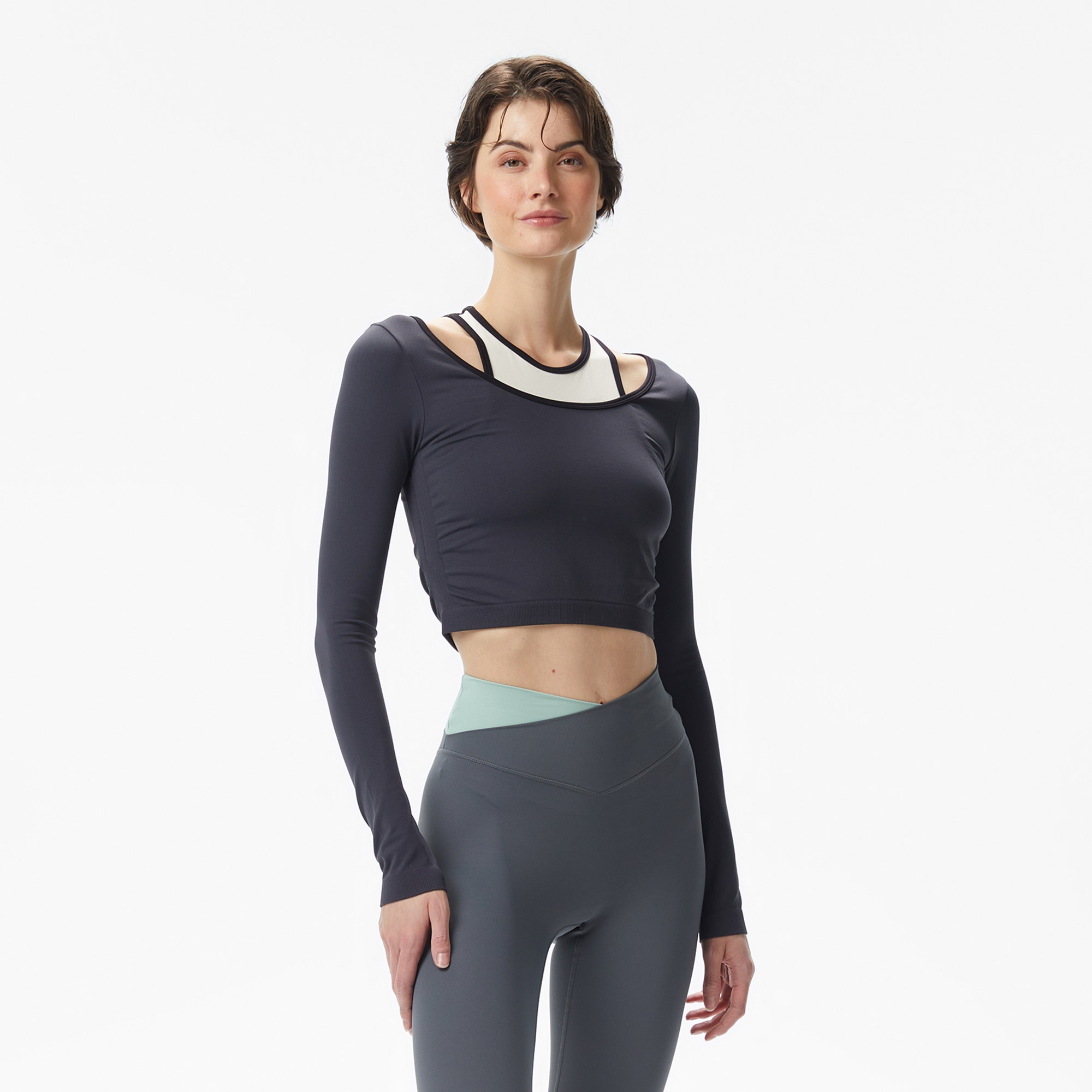 P.E Nation Sutton Cropped Kadın Mavi T-Shirt