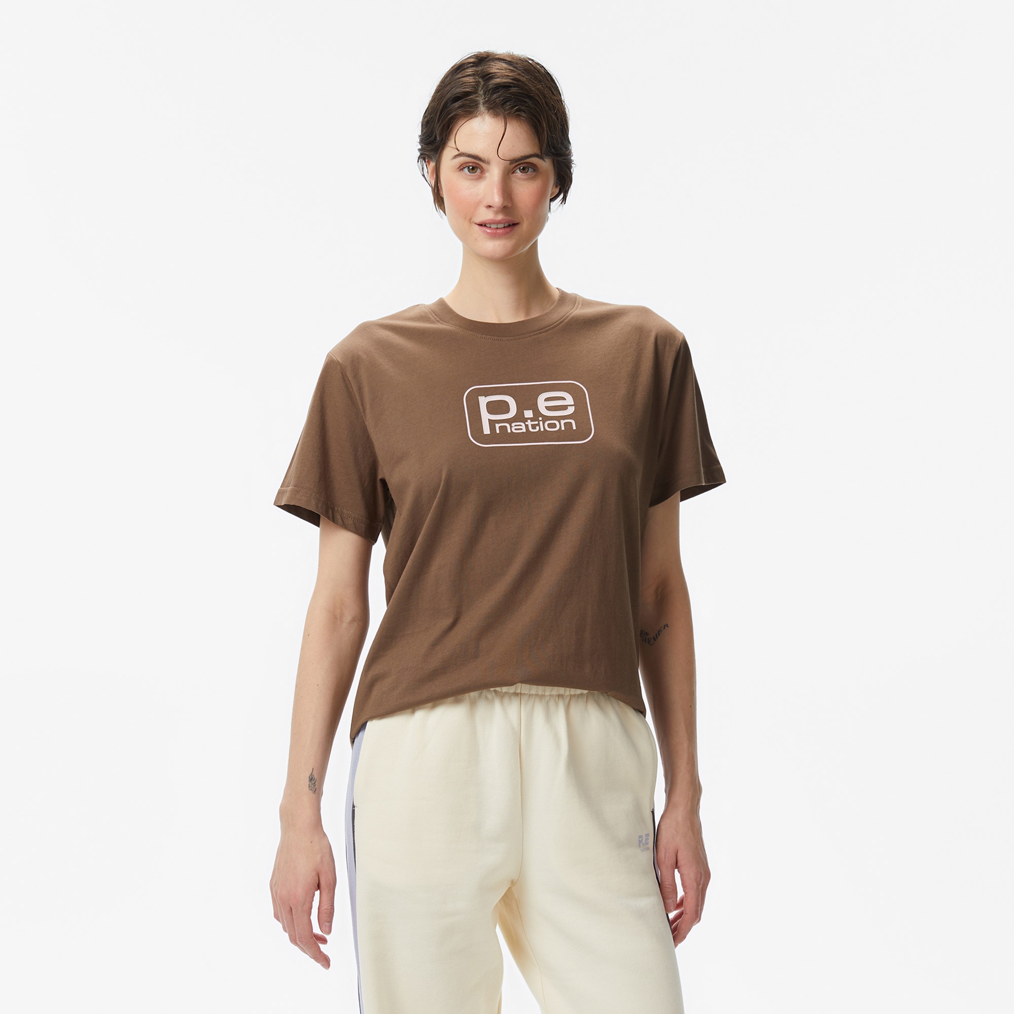 P.E Nation Flux Kadın Kahverengi T-Shirt