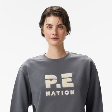 P.E Nation Heads Up 2 Kadın Gri Sweatshirt