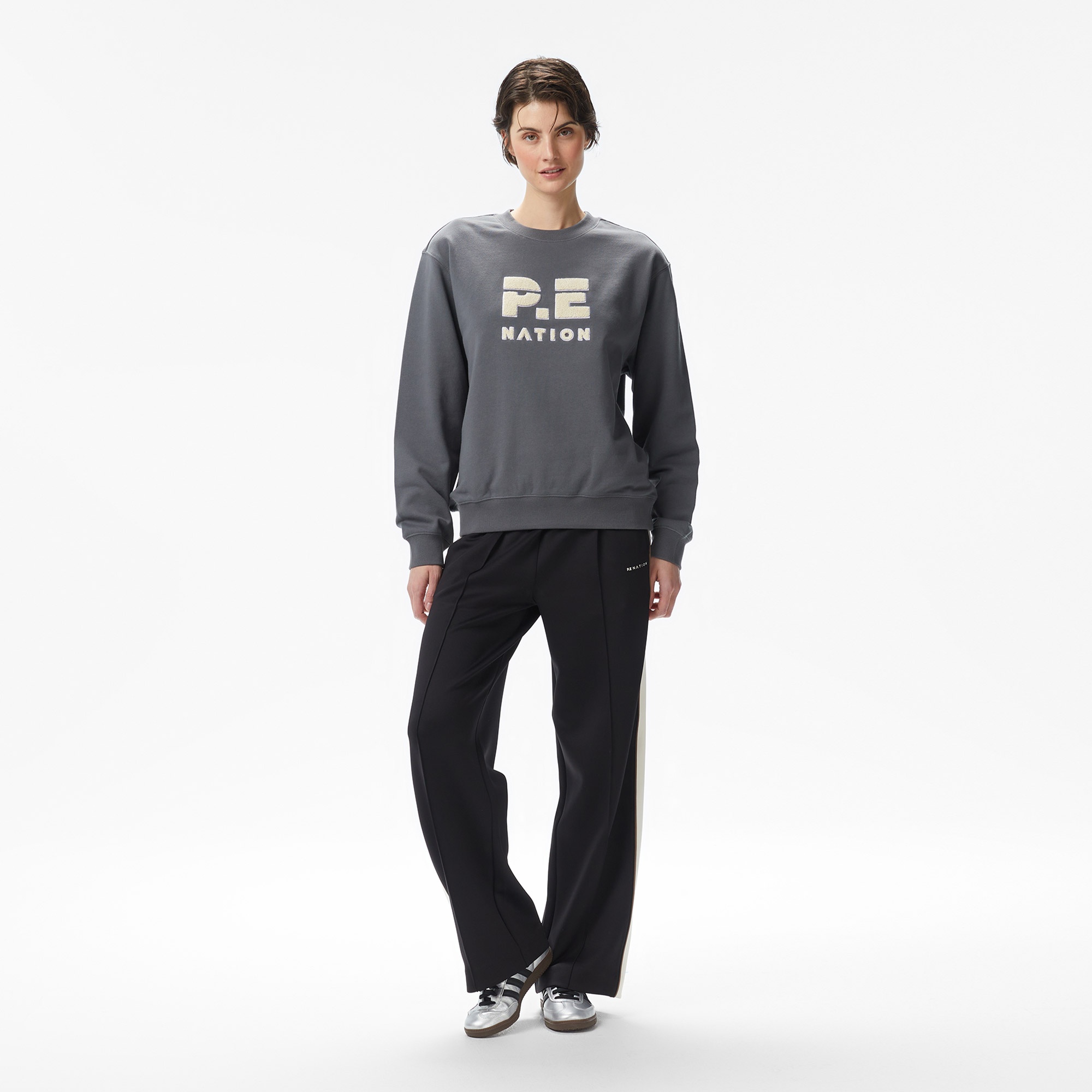 P.E Nation Heads Up 2 Kadın Gri Sweatshirt