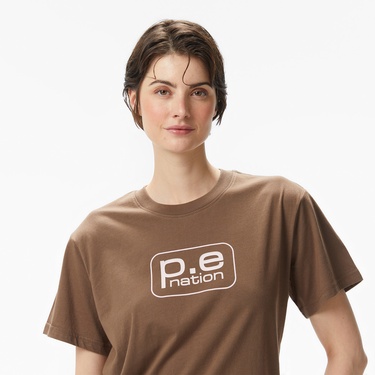  P.E Nation Flux Kadın Kahverengi T-Shirt