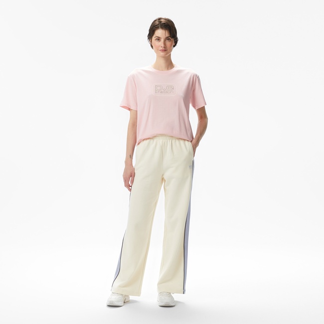  P.E Nation Align Kadın Beyaz Krem Rengi Pantolon