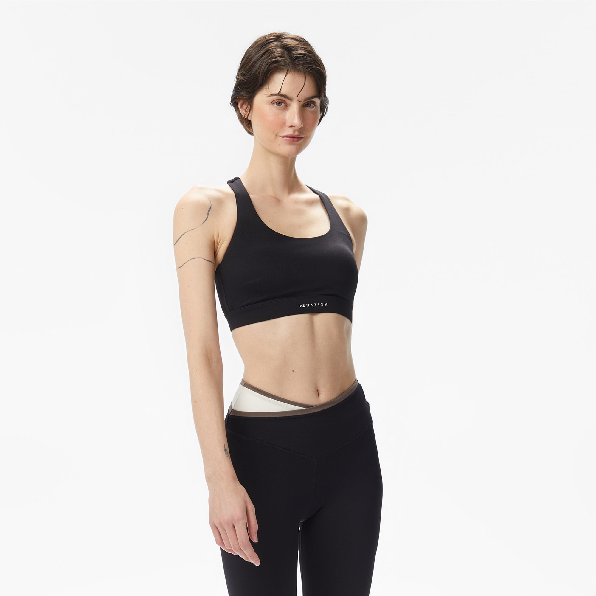 P.E Nation Frequency Sports Kadın Siyah Bra